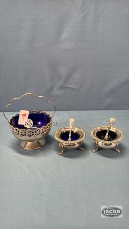 3PC SET OF SILVER PLATED PIECES