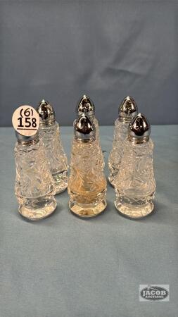 (6) SALT & PEPPER SHAKERS