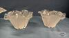 (5) FROSTED FLUTED GLASS BOWLS - 5