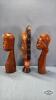 (3) WOODEN NATIVE CARVINGS - 2