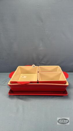 5PC CASSEROLE DISHES