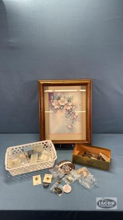 FRAMED 3D FLORAL PICTURE