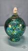 MULTI COLOURED 5IN TALL HANGING GLASS GLOBE - 2