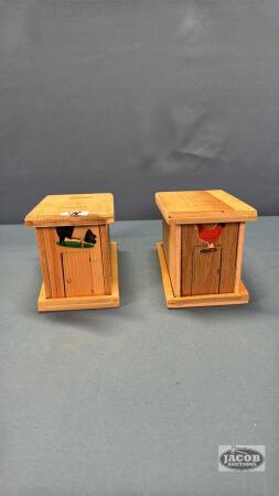 (2) EXPLODING OUTHOUSES