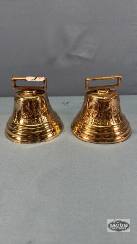 (2) BRASS SLEIGH BELLS