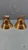 (2) BRASS SLEIGH BELLS