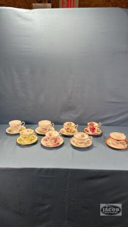 (8) CUPS & SAUCERS