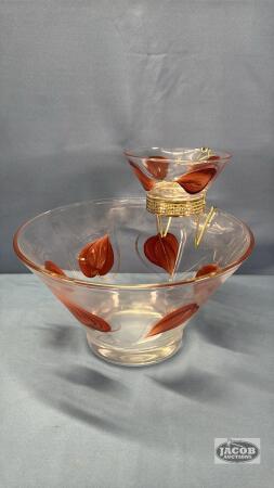 1960'S CHIP & DIP BOWL