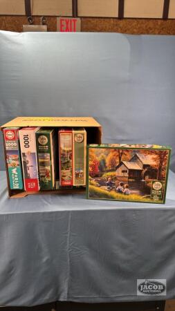 (7) 1000 PC PUZZLES