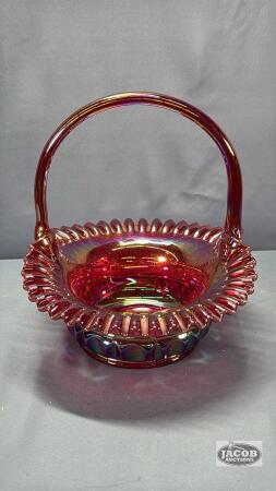 CARNVIAL GLASS FENTON BASKET