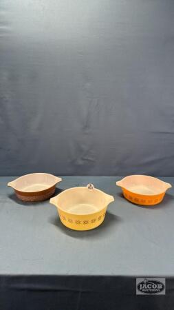 (3) PYREX BOWLS