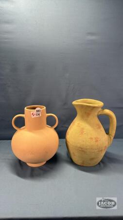 (2) POTTERY PIECES