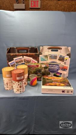 ASSORTED LOT OF JIGSAW PUZZLES