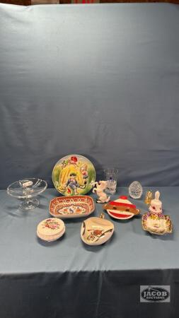 ASSORTED LOT OF GLASS & CHINA