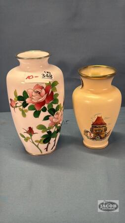 (2) VASES