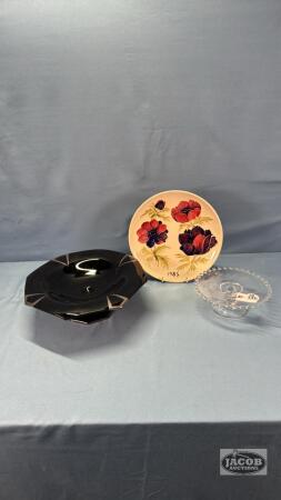 3PC GLASSWARE & CHINA LOT