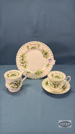 ROYAL ALBERT JANUARY "SNOW DROPS" LOT