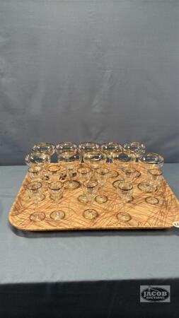 GOLD TRIMMED WINE GLASSES