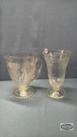 (2) IRIS PATTERN PIECES