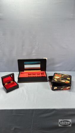 (3) JEWELLERY BOXES