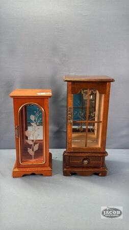 (2) NECKLACE CABINETS