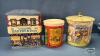 (2) PLASTIC TRAYS WITH (3) ASSORTED TINS - 2