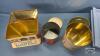 (2) PLASTIC TRAYS WITH (3) ASSORTED TINS - 4