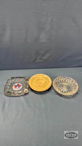 (3) ASH TRAYS