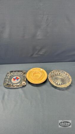 (3) ASH TRAYS