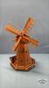 DUTCH ILLUMINATED WOODEN WINDMILL
