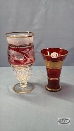 (2) VASES
