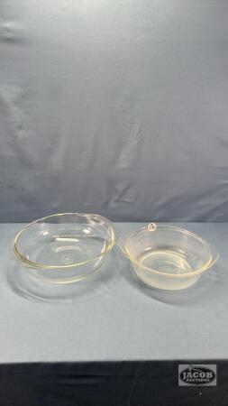 3QT PYREX BOWL & 9IN GLASS BAKE BOWL