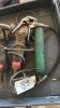 (2) GREASE GUNS ONE IS PISTOL GRIP AND (2) METABO ANGLE GRINDERS AS IS