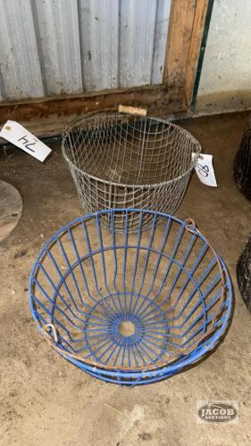 (2) WIRE EGG BASKETS