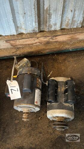 (2) ELECTRIC MOTORS