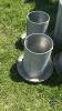 (4) CHICKEN FEEDERS. 2 WITH TOPS. ARE 22IN TALL. 2 OPEN TOPS ARE 14IN TALL - 4