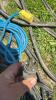 (3) CORDS WITH 230VOLT CORD ENDS. OUTER INSULATION ON ONE IS WORN THROUGH - 11