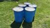 (5) 114L BARRELS WITH LIDS - 4