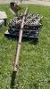 SET OF FIVE DIAMOND HARROWS WITH POLE