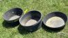 (3) RUBBER FEED PAILS - 2