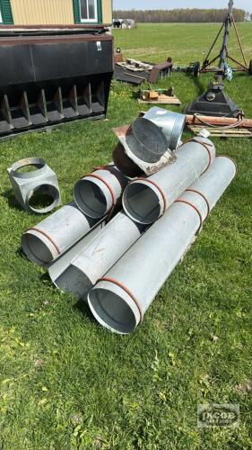 (8) 48INX12IN AERATION PIPE WITH FITTINGS.