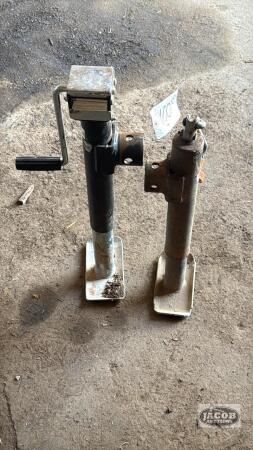 (2) SIDE MOUNT TRAILER JACKS
