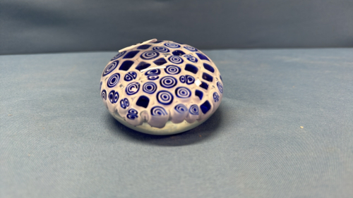 Murano Blue & White Paper Weight