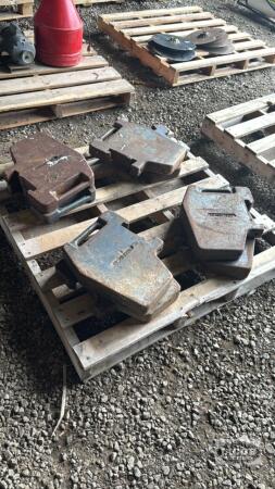 SET OF 8 WHITE SUITCASE WEIGHTS