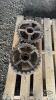 A LOT OF SPROCKET PACKER WHEELS