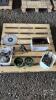 LOT OF AGCO LITHIUM GREASE. BOLTS AND HARDWARE, AND TRAILER BALLS