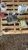 LOT OF ALLEN WRENCHES, HARDWARE CADDY, ELECTRIC HEATER, DISPOSABLE COVERALLS, ETC.
