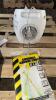 LOT OF ALLEN WRENCHES, HARDWARE CADDY, ELECTRIC HEATER, DISPOSABLE COVERALLS, ETC. - 5
