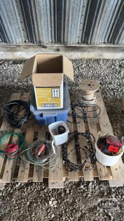 LOT OF ELECTRICAL SUPPLIES, AND TRAILER LIGHTS