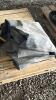 LOT OF CHICKEN WIRE, TARP, AND POST BASES - 3